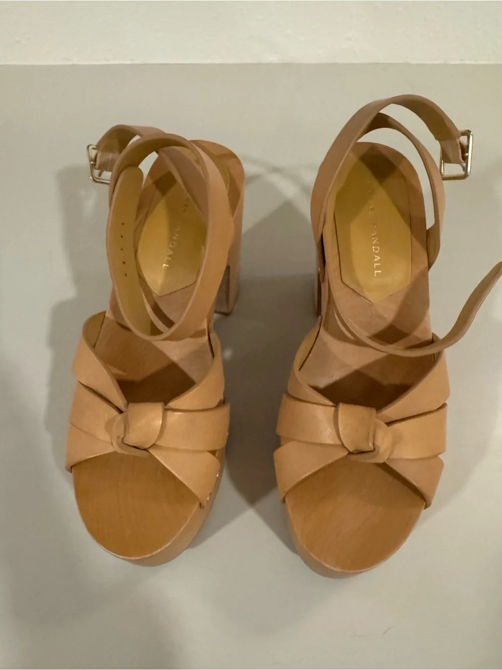 Loeffler Randall high wooden